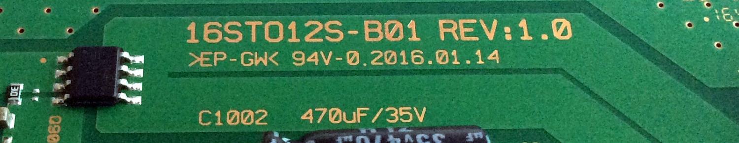 LED DRIVER / SONY 16ST012S-B01 / 834567TH / 16ST012S-B01 REV:1.0 / 834567TH0304392T1 / 019.20007.0081 / PANEL V490QWME04 / MODELO XBR-49X800D - Imagen 2