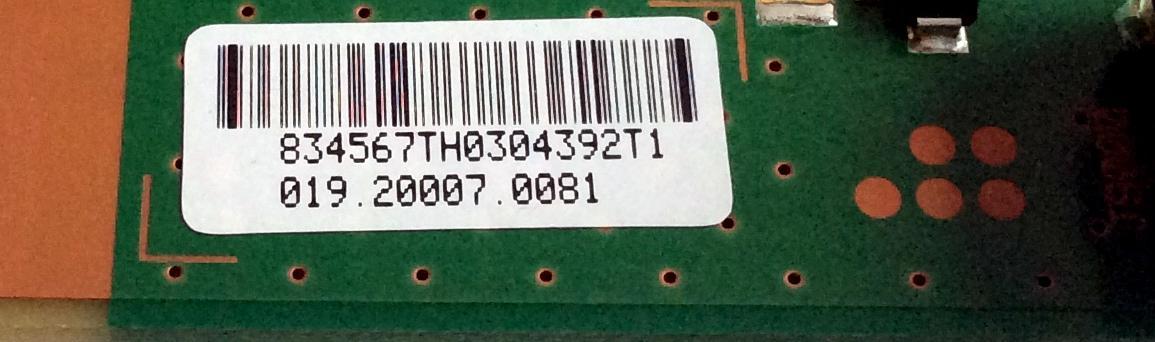 LED DRIVER / SONY 16ST012S-B01 / 834567TH / 16ST012S-B01 REV:1.0 / 834567TH0304392T1 / 019.20007.0081 / PANEL V490QWME04 / MODELO XBR-49X800D - Imagen 3
