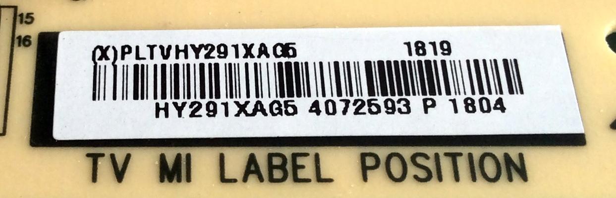 FUENTE DE PODER PARA TV SHARP / NUMERO DE PARTE PLTVHY291XAG5 / 715G9519-P01-001-003M / (X)PLTVHY291XAG5 / E168066 / PANEL TPT500J1-HVN07.U REV:S500AH / DISPLAY T500HVN07.5 / MODELO LC-50LB601U - Imagen 3