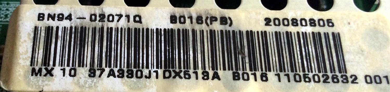 MAIN SAMSUNG BN94-02071Q / BN41-00965B / BN97-02463Y / SUSTITUTAS BN94-01724D / BN94-01724T / BN94-02071N / BN96-07893A / BN96-07893B / BN96-07893C / BN96-07893D / BN96-07893E / PANEL T370XW02 VC / CLAA370WA03 / MODELOS LN37A330J1DXZA / LN37A330J1DXZC - Imagen 3