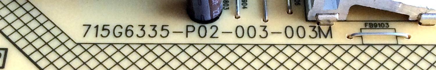 FUENTE DE PODER PARA TV SHARP / NUMERO DE PARTE PLTVFY721XXD1 / 715G6335-P02-003-003M / (X)PLTVFY721XXD1 / PANEL TPT500J1-HVN08.A REV:S800B / MODELO LC-50LB371U - Imagen 3