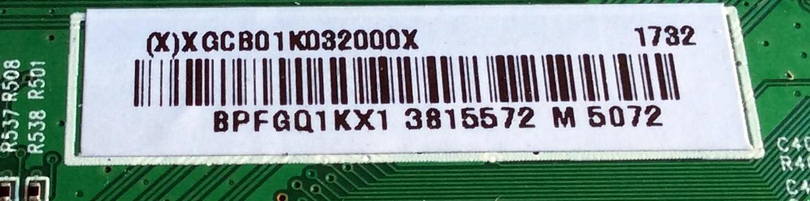 MAIN / INSIGNIA XGCB01K032 / 715G7228-M01-002-004Y / XGCB01K032000X / PANEL TPT390J1-HVN04 REV.S001C / DISPLAY T390HVN04.0 / MODELO NS-39DR510NA17 - Imagen 3