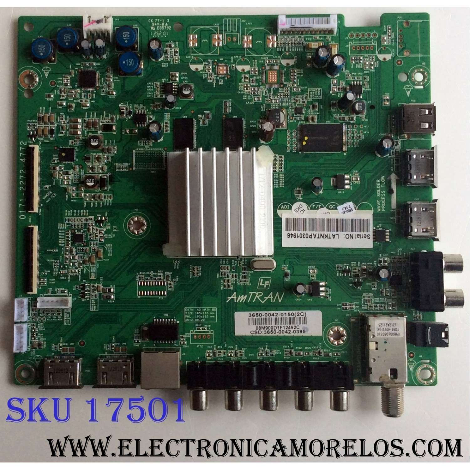 MAIN / VIZIO 3650-0042-0150 / 0171-2272-4772 / 3650-0042-0395 / PANEL LC500DUG (JF)(R1) / MODELOS E500I-A0 LATKNTAP / E500I-A0 LATKNTAD / E500I-A0 LATKNTAP / E500I-A0 LAUKNTAN / E500I-A0 LAUKNTAP