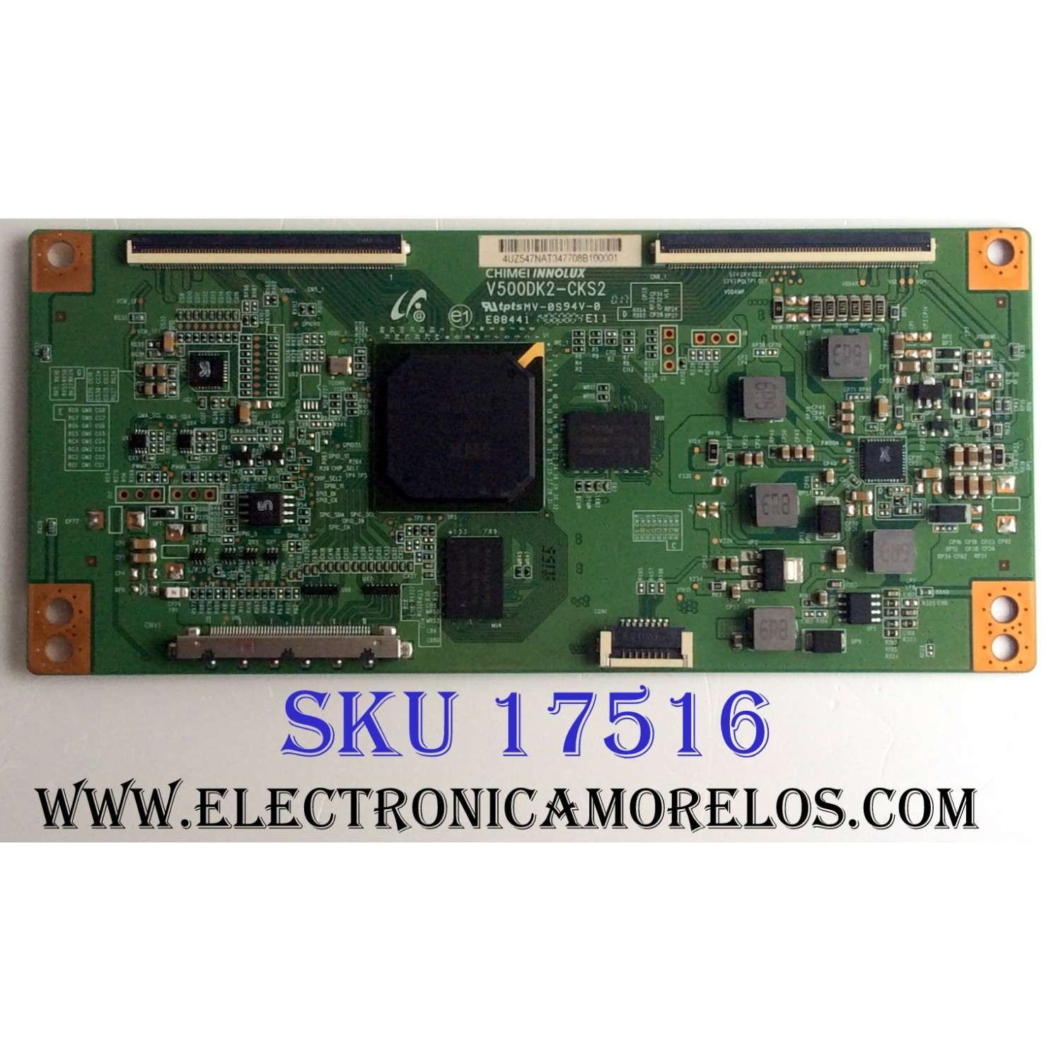 T-CON / VIZIO 4U.Z547.NAT / 4UZ547NAT / V500DK2-CKS2 / E88441 / 4UZ547NAT347708B100001 / PANEL TPT500DK-QS1 REV:SC1E / MODELO P502ui-B1E LTY6RKBQ