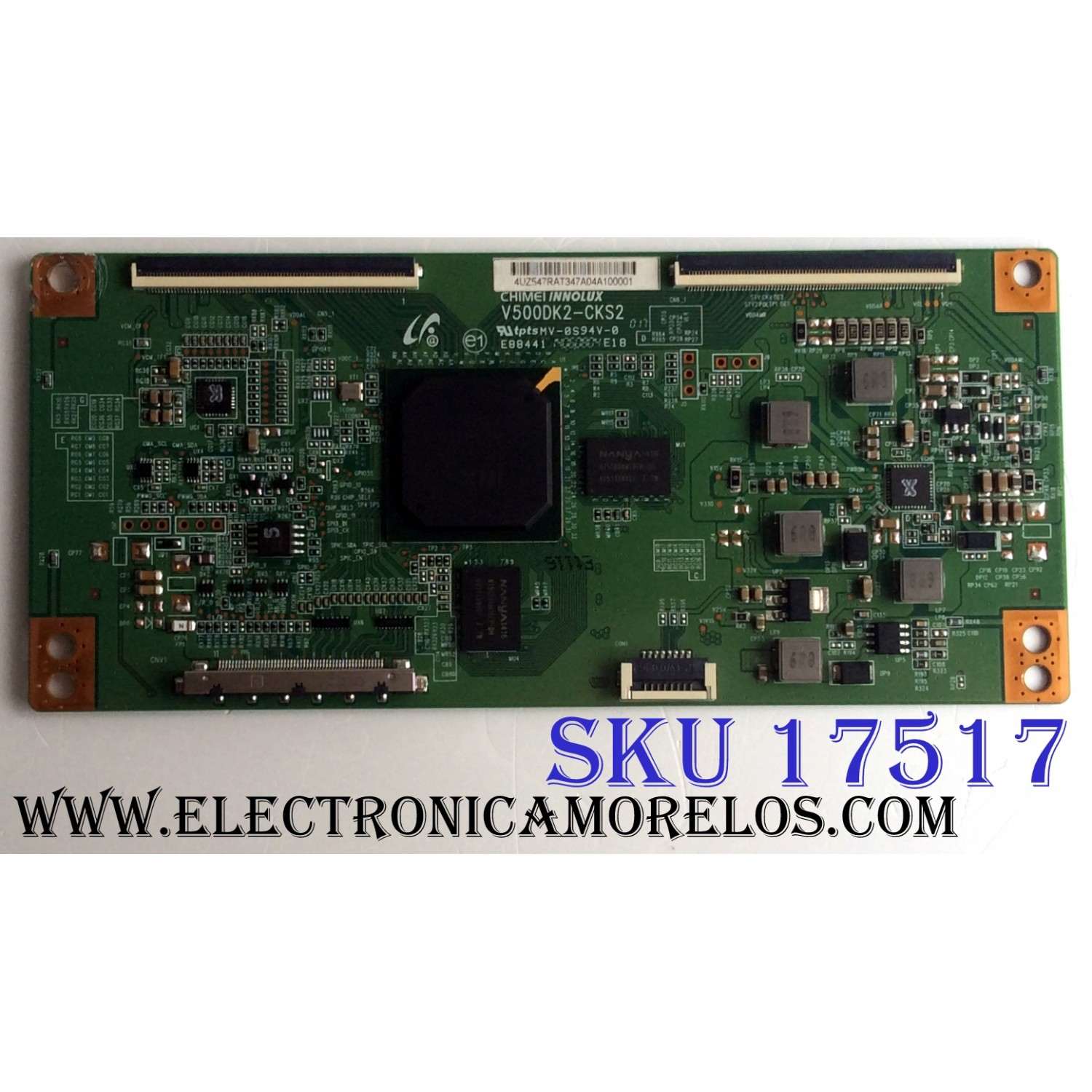 T-CON / VIZIO 4U.Z547.RAT / 4UZ547RAT / V500DK2-CKS2 / E88441 / 4UZ547RAT347A04A100001 / PANEL TPT500DK-QS1 REV:SC1E / MODELO P502ui-B1E LTY6RKBQ