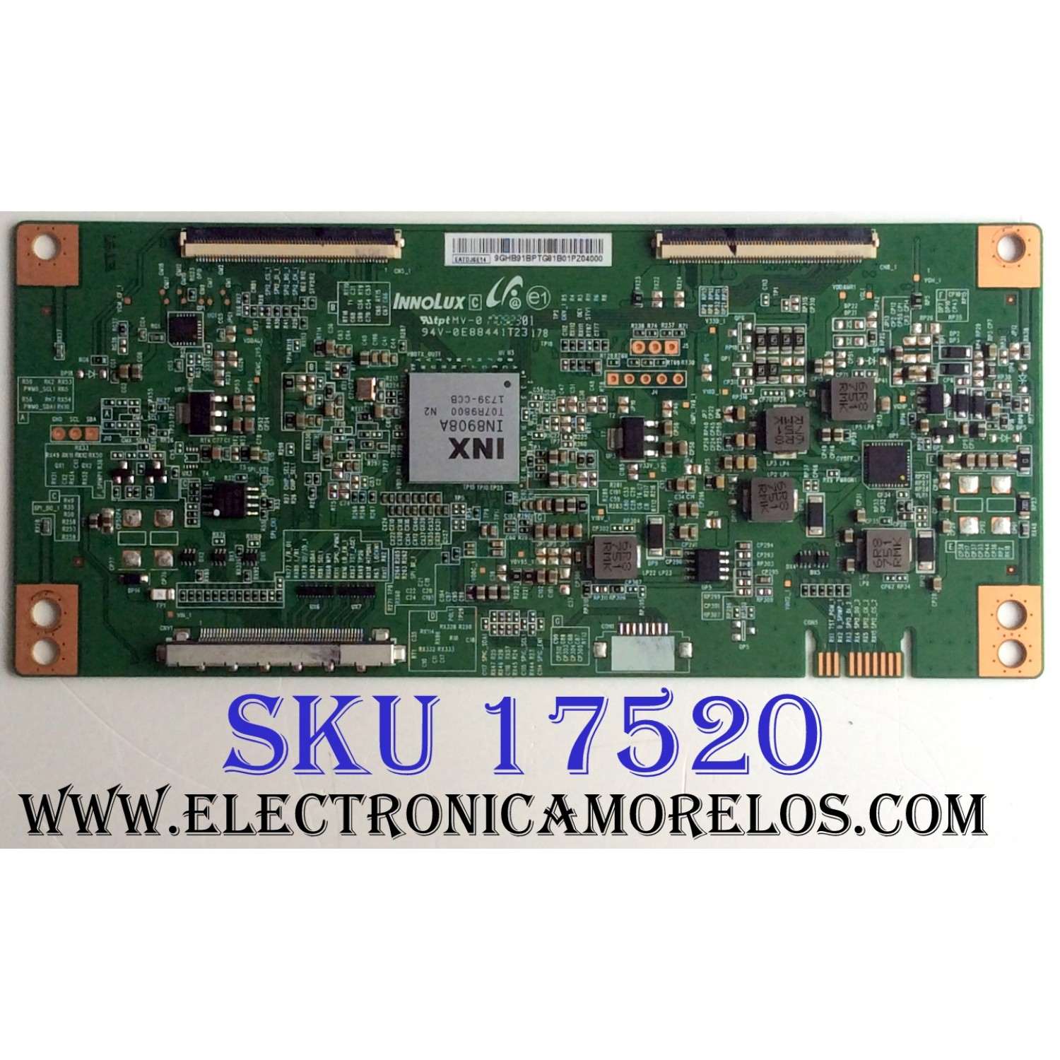 T-CON / HITACHI EATDJ6E14 / 0E88441T23178 / 17092301 / 94V-0E88441T23178 / PANEL V500DJ6-QE1 / MODELOS 50C61 MT8GG09 / E4SFT5017 / 50PFL5703 / F7 DS2