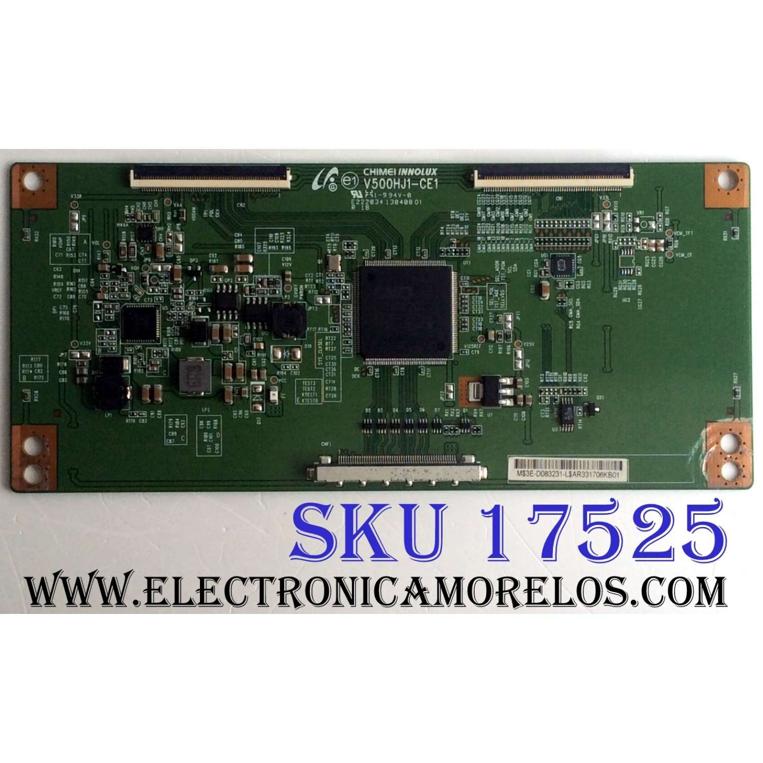 T-CON / JVC 35-D083231 / V500HJ1-CE1 / E222034 / 13040801 / PANEL V390HJ1-LE6 Rev.C4 / MODELO EM39T TC1DED
