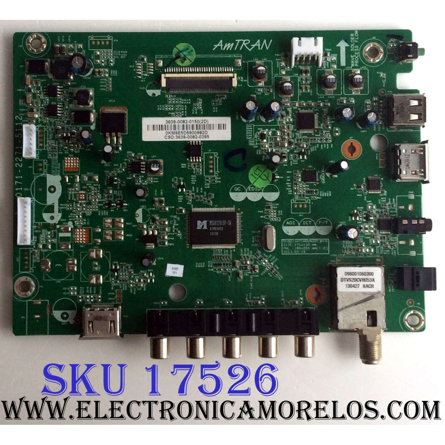MAIN / JVC 3639-0082-0150 / 0171-2271-5112 / 3639-0082-0395 / PANEL 390HJ1-LE6 Rev.C4 / MODELO EM39T TC1DED