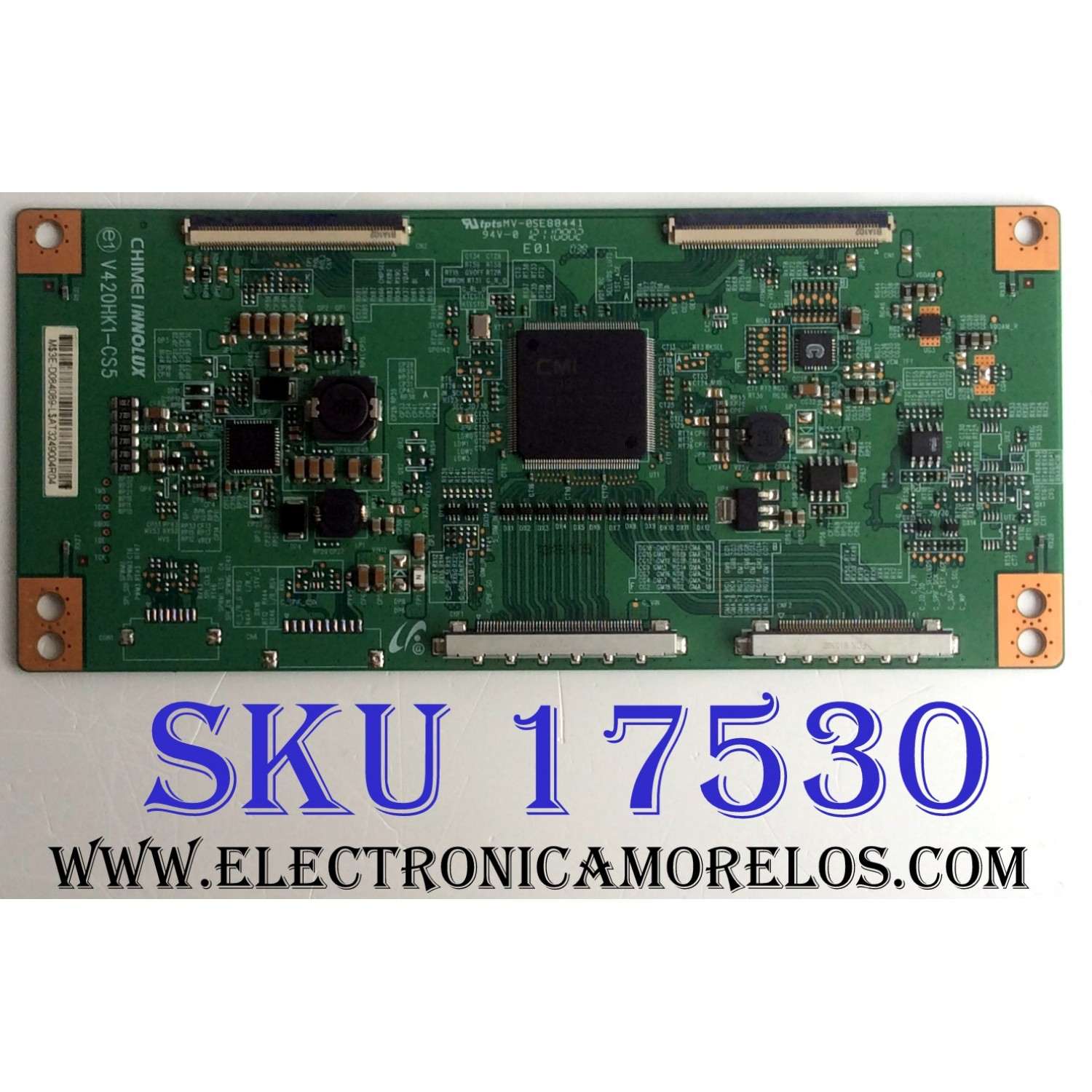 T-CON / PANASONIC 3E-D084089 / V420HK1-CS5 / MV-0SE88441 / PANEL V390HK1-LE6 Rev.C4 / MODELO TC-L39EM60