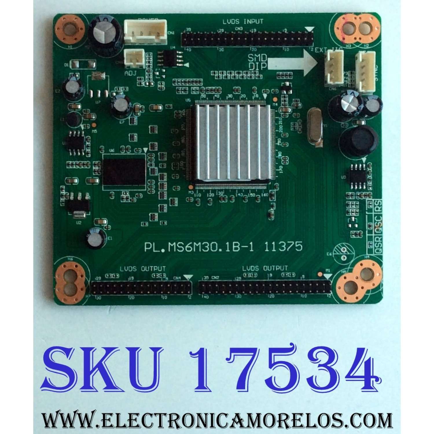DRIVER RCA / A12123382 / PL.MS6M30.1B-1 11375 / A12123382-0800042 / E214887 / PANEL TC460FPH2-E / MODELO ¨46¨