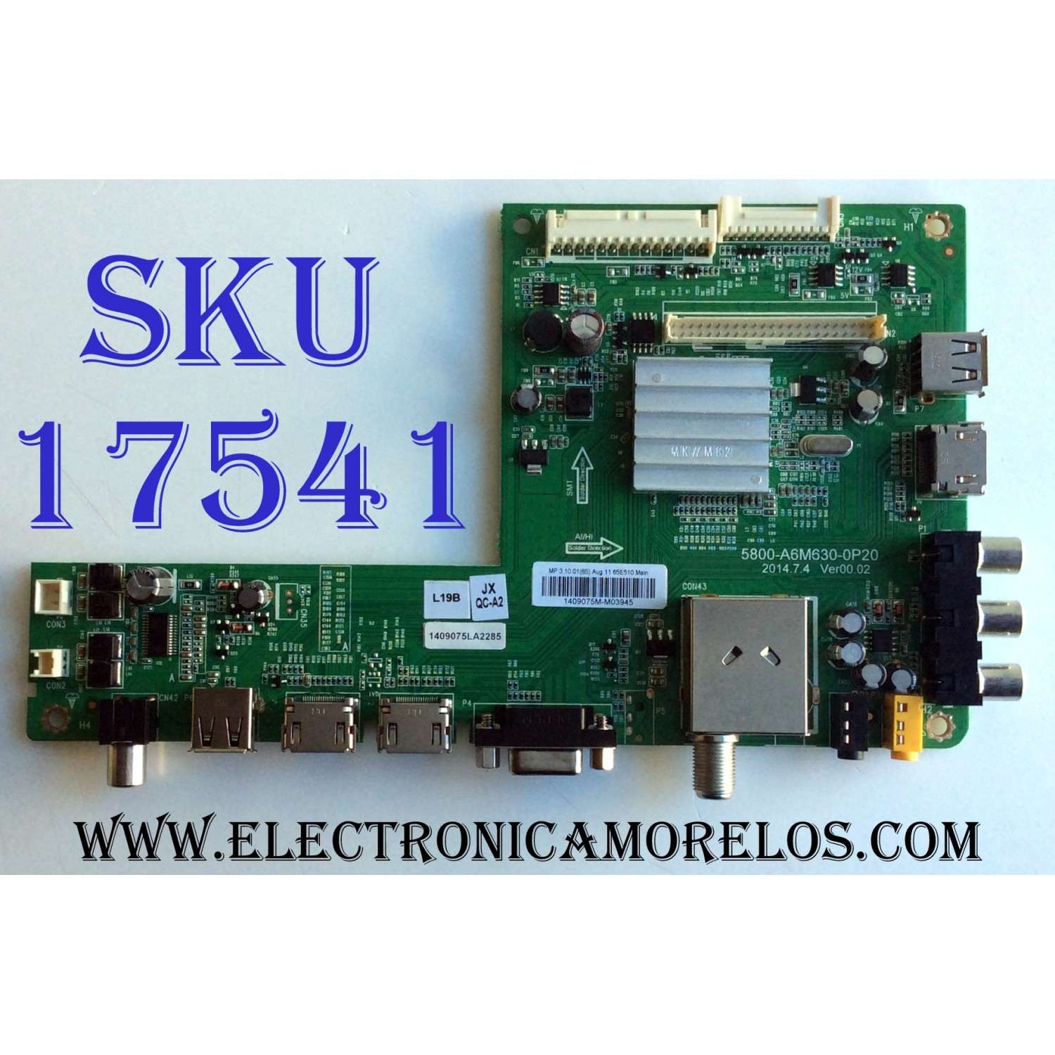 MAIN PARA TV SAMSUNG / NUMERO DE PARTE BN94-05683P / BN41-01812A / BN97-06933A / PANEL LE600CSS-V1 / MODELO UN60ES6500FXZA HS01