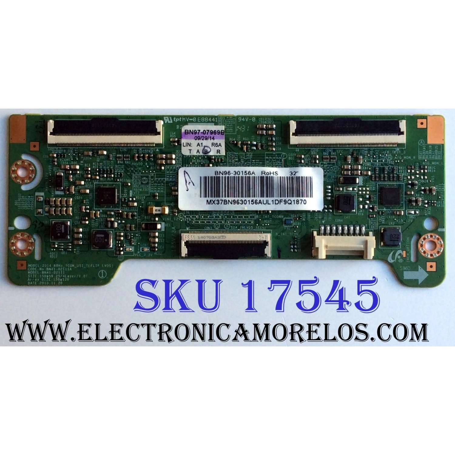 T-CON / SAMSUNG BN96-30156A / BN41-02111A / BN97-07969B / PANEL CY-GH032BGLVZH / MODELOS LH32DMDPLGA/ZA SS01 / LH32DMD