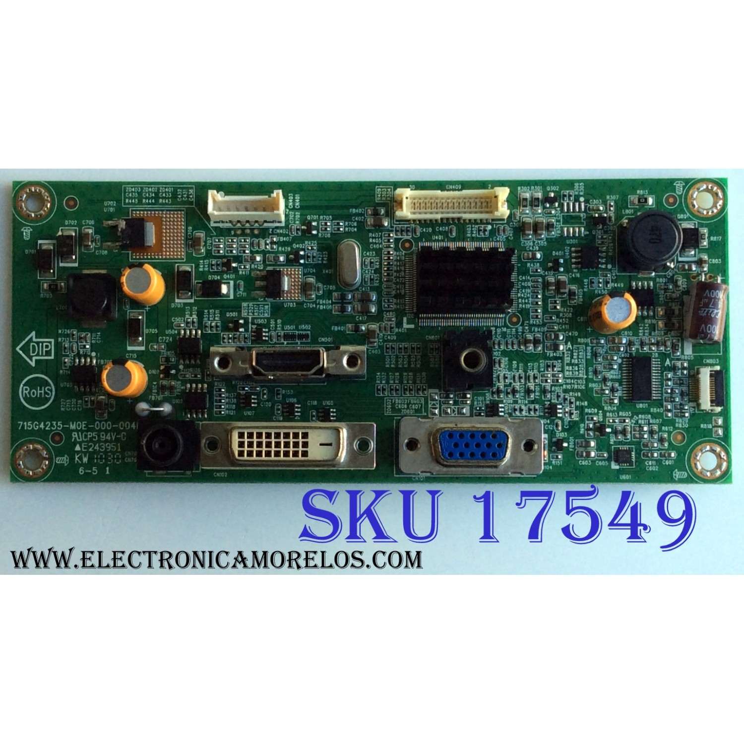 MAIN PARA MONITOR ACER / LG QACBKL008 / 715G4235-M0E-000-004K / QACBKL00800 / E243951 / PANEL LM230WF5 (TR)(A2) / MODELOS E2360V-PNW AUSNAV / E2360V-PNW / E236VT