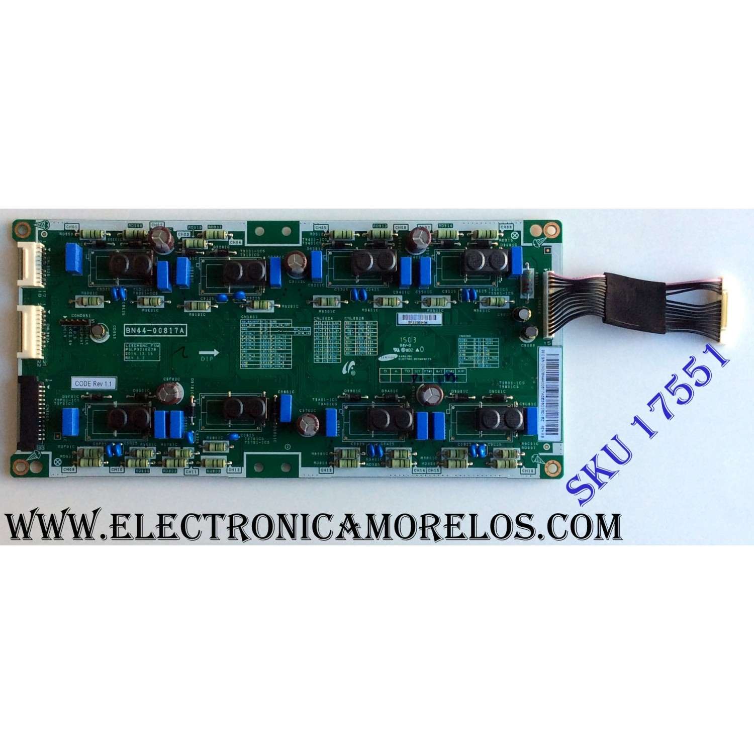 LED DRIVER / SAMSUNG BN44-00817A / PSLF321E07B / BN44-00817A / L65EM8NC_FSM / PANEL'S CY-XJ055FLLV2H / CY-XJ065FLLV2H / MODELOS UN55JS9000FXZA TS01 / UN55JS9000 / UN65JS9000FXZA TS01