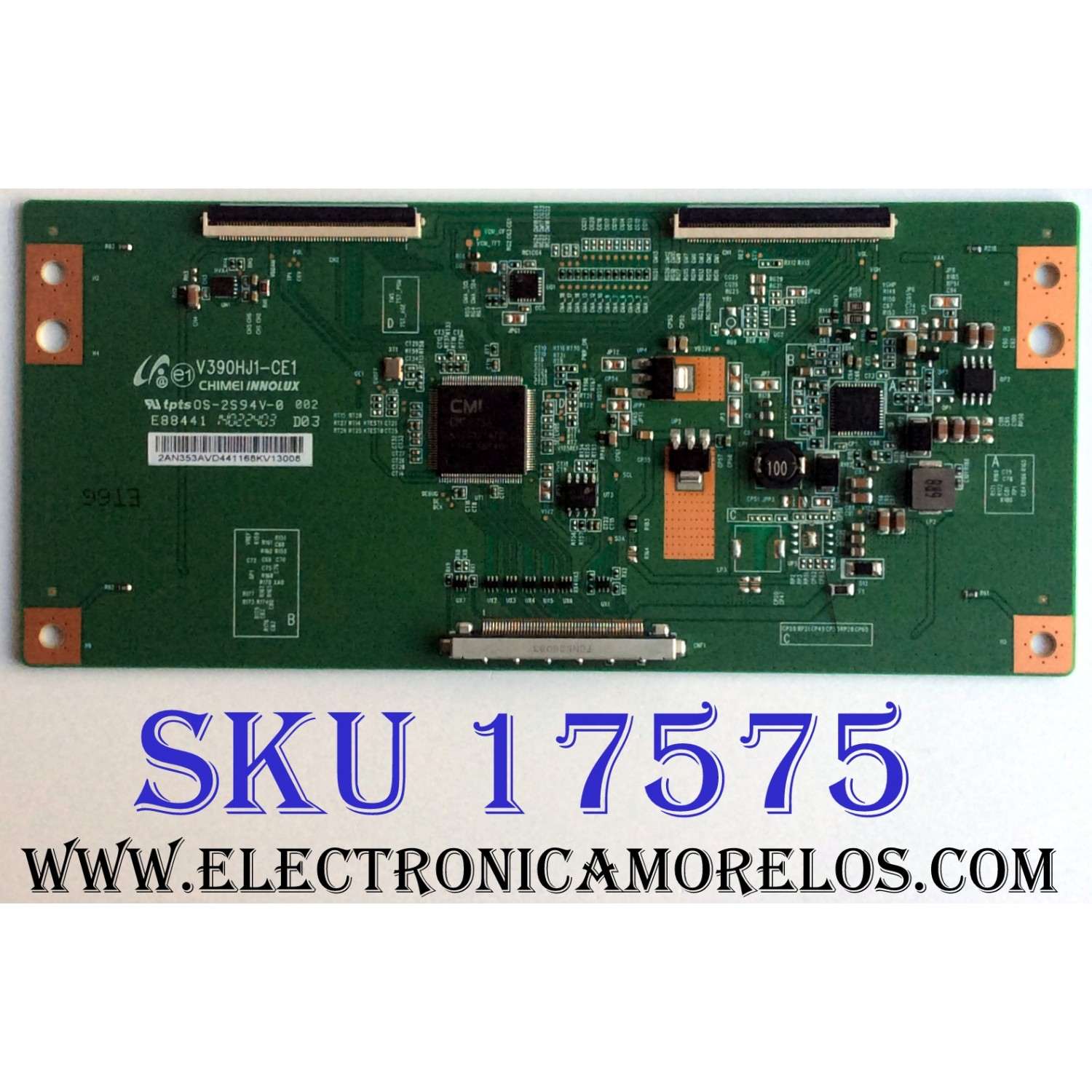T-CON / LG 2AN353AVD / V390HJ1-CE1 / E88441 / 2AN353AVD441168KV13008 / PANEL HC390DUN-VCFP1-21XX / MODELOS 39LN5300-UB / 39LN5300-UB BUSJLWM