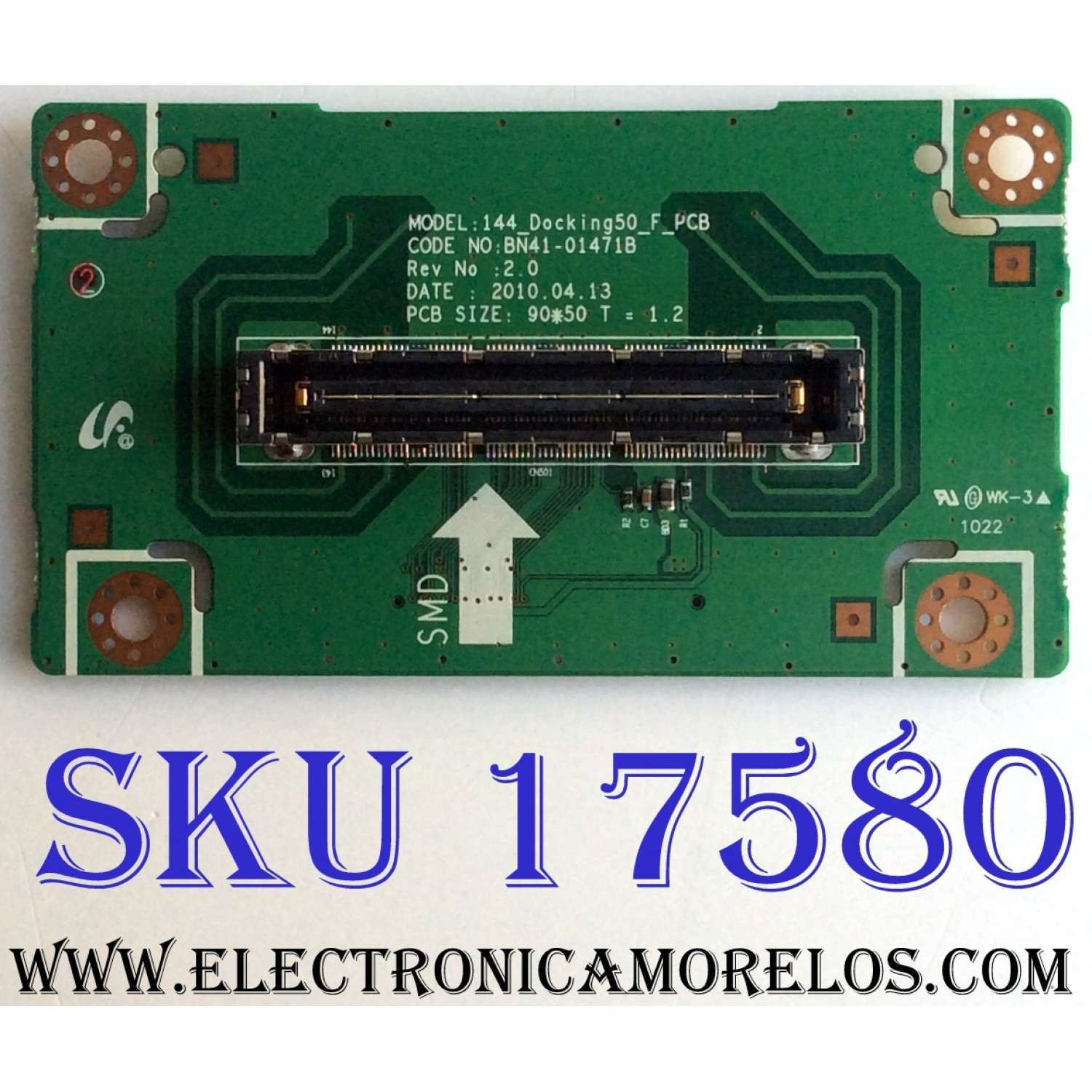 TARJETA INTERFACE / SAMSUNG BN96-14759B / BN41-01471B / PANEL T550FCE1-FS / MODELOS UN55C9000ZFXZA / UN55C9000SFXZA / UN55C9000SMXZB / UN55C9000SVXZA / UN55C9000ZFXZX / UA55C9000SRXSW / UE40C9005ZWXXE / UN46C9000ZVXZA