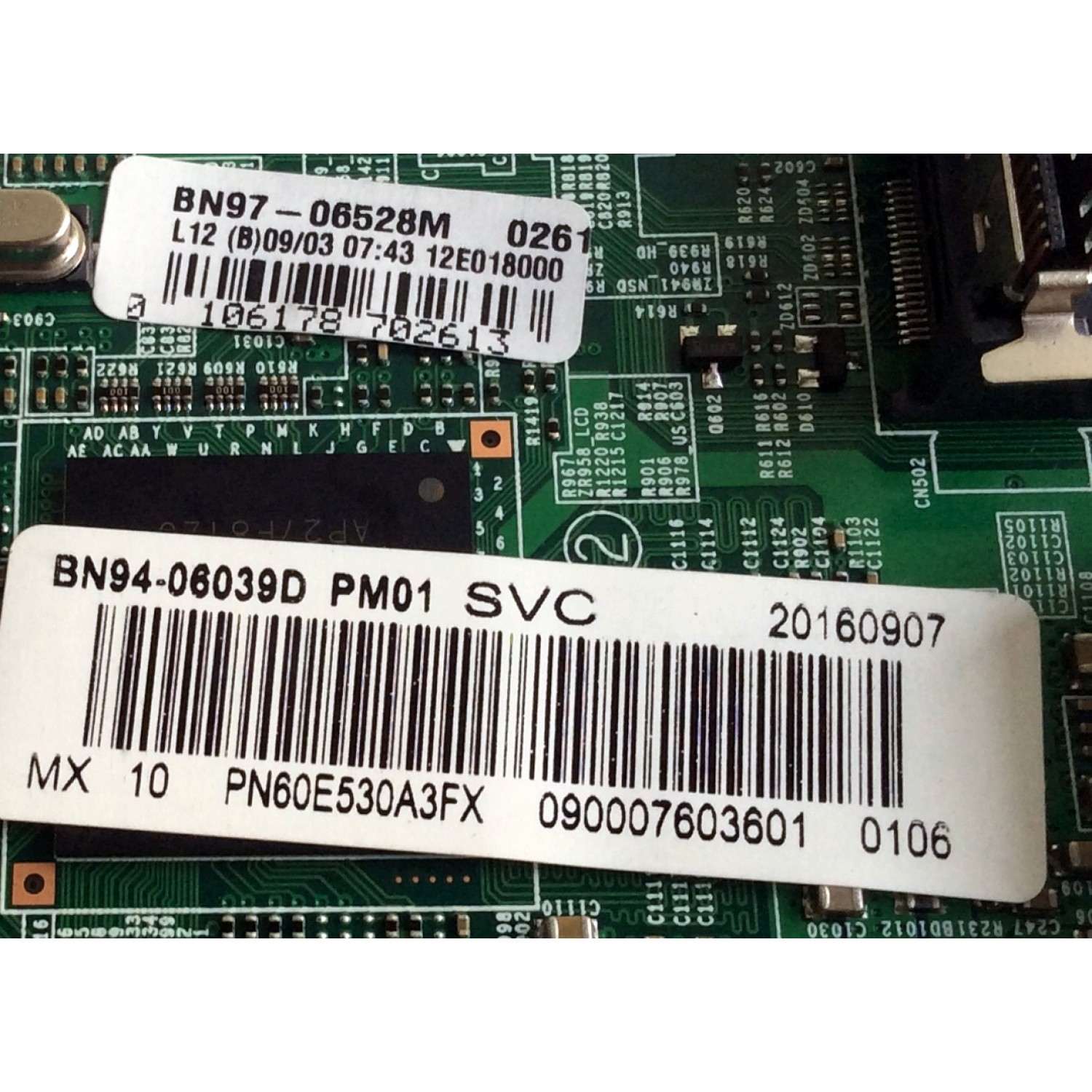 MAIN / SAMSUNG BN94-06039D / BN41-01799B / BN41-01799A / BN97-06528M / SUSTITUTAS BN94-04343L / BN96-20966A / BN96-24578A / PANEL S60FH-YD02 / S60FH-YB02 / MODELOS PN60E530A3FXZA / PN60E530A3FXZA TS02 / PN60E535A3FXZA TS02 - Imagen 2