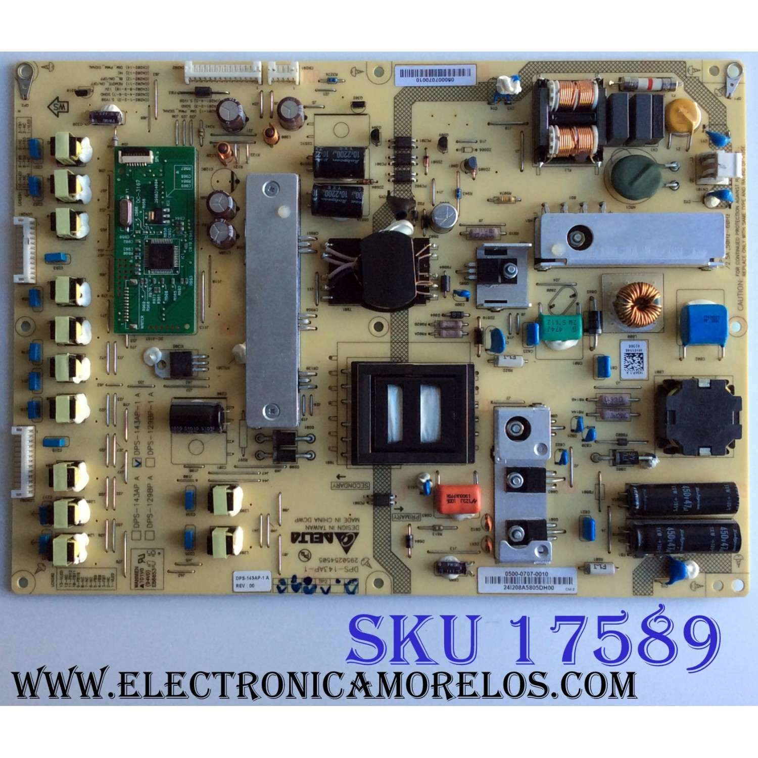 FUENTE DE PODER / VIZIO 0500-0707-0010 / DPS-143AP-1 / 2950254505 / 050007070010 / DPS-143AP-1 A / PANEL LC370EUH (SC)(R1) / MODELO XVT373SV