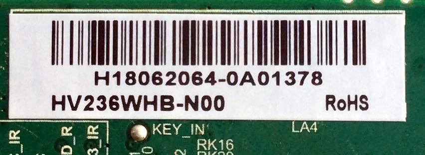 MAIN / INSIGNIA H18062064 / TD.T950.61 / 317GAAMB910CVT / AMB910CVTH18062064 / E-P-BSSW-24 / HV236WHB-N00 / PANEL TPM236WH2-WHBN00.K REV:S5941A / MODELO NS-24DF310NA19 - Imagen 5
