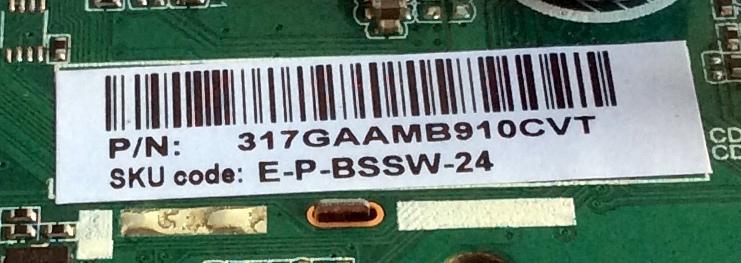 MAIN / INSIGNIA H18062064 / TD.T950.61 / 317GAAMB910CVT / AMB910CVTH18062064 / E-P-BSSW-24 / HV236WHB-N00 / PANEL TPM236WH2-WHBN00.K REV:S5941A / MODELO NS-24DF310NA19 - Imagen 4