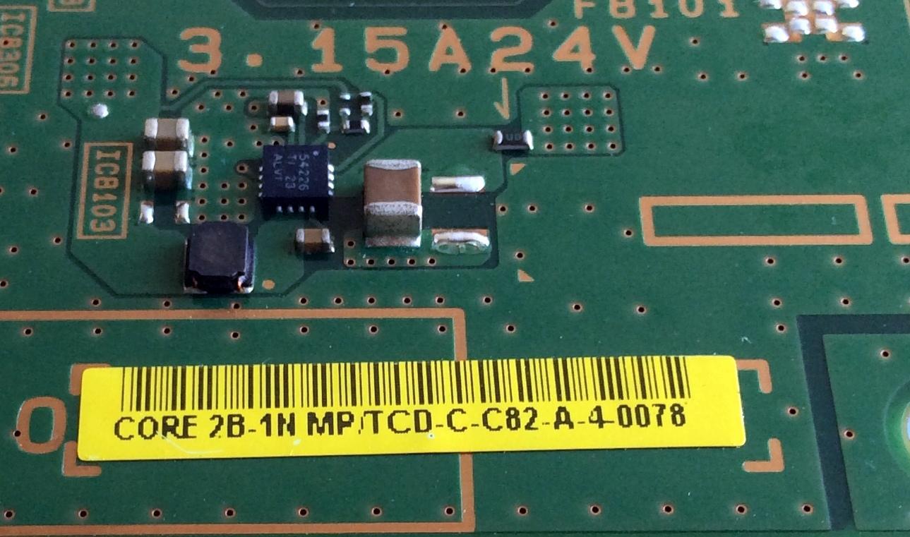 T-CON / SONY 1P-1125X00-4012 / 2B-1N MP/TCD-C-C82-A-4-0078 / PANEL FQLF550T02 / MODELO XBR-55HX950 - Imagen 3