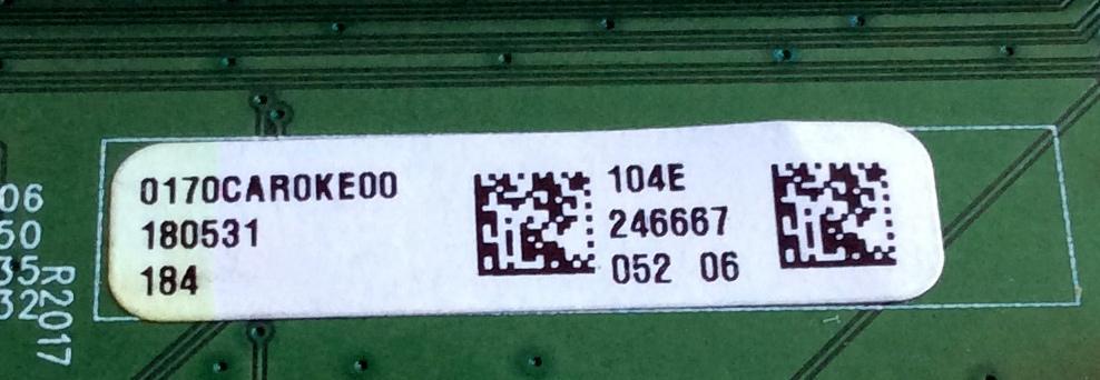 MAIN ORIGINAL PARA TV VIZIO / NUMERO DE PARTE Y8387104S / 0170CAR0KE00 104 / 1P-017C500-4011 / 1P-017CC00-4011 / 0170CAR0KE00 / PANEL SD700DUA-2 / MODELOS D70-F3 / E70-F3 / E70-F3 LFTRXD / E70-F3 LFTRXDKU / E70-F3 LFTRXDMU - Imagen 2