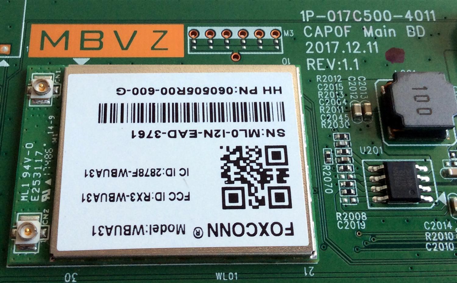 MAIN ORIGINAL PARA TV VIZIO / NUMERO DE PARTE Y8387104S / 0170CAR0KE00 104 / 1P-017C500-4011 / 1P-017CC00-4011 / 0170CAR0KE00 / PANEL SD700DUA-2 / MODELOS D70-F3 / E70-F3 / E70-F3 LFTRXD / E70-F3 LFTRXDKU / E70-F3 LFTRXDMU - Imagen 3