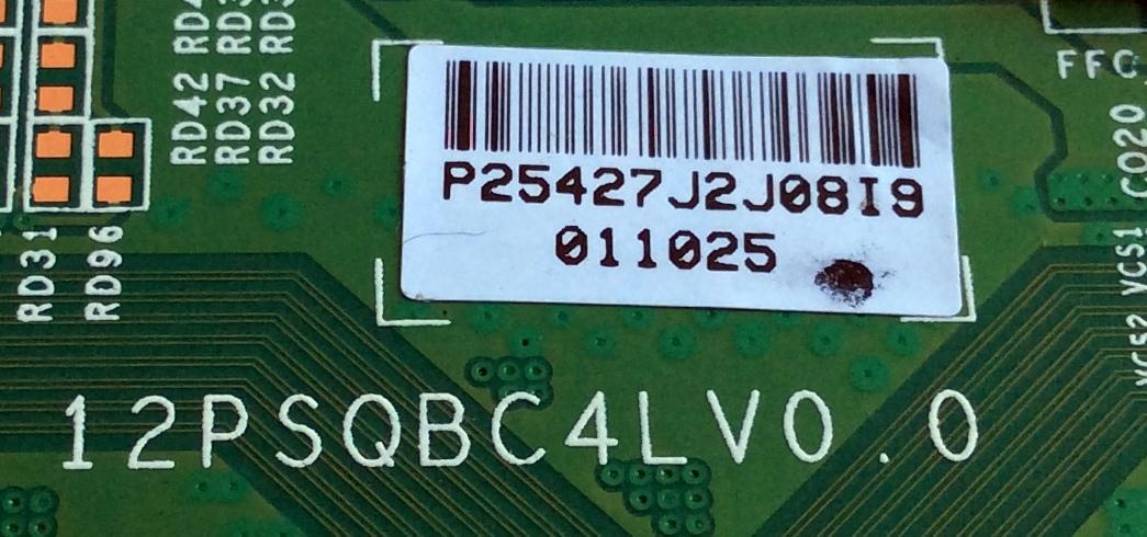 T-CON / TOSHIBA LJ94-25427J / 12PSQBC4LV0.0 / 25427J / PANEL LTA460HW04-T05 / MODELO 46L5200U1 - Imagen 2