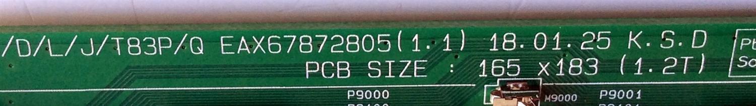 MAIN PARA TV LG / NUMERO DE PARTE EBT65235202 / EAX67872805(1.1) / EAX67872804(1.0) / EAX67872804 / EAX67872805 / PANEL NC550DGG AAGX3 / MODELOS 55UK6300PUE / 55UK6300PUE.BUSWLOR / 55UK6300PUE.BUSWLJR - Imagen 3