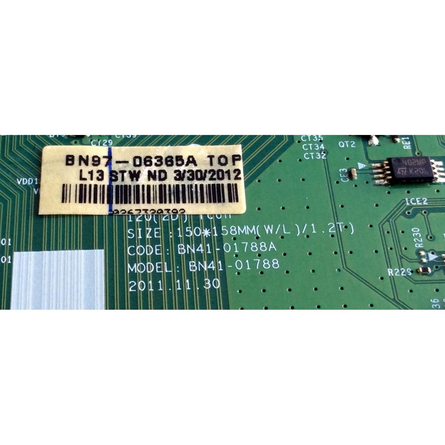T-CON SAMSUNG BN95-00685A / BN41-01788A / BN97-06365A / SUSTITUTAS BN95-00573B / BN95-00685A / BN95-00685B / BN98-03845A / BN98-03845B / PANEL´S LTJ400HF04-V / LTJ400HF03-V / MODELO UN40ES6100FXZA TS01 / HG40NA790 / MAS MODELOS COMPATIBLES EN DESCRIPCION - Imagen 3
