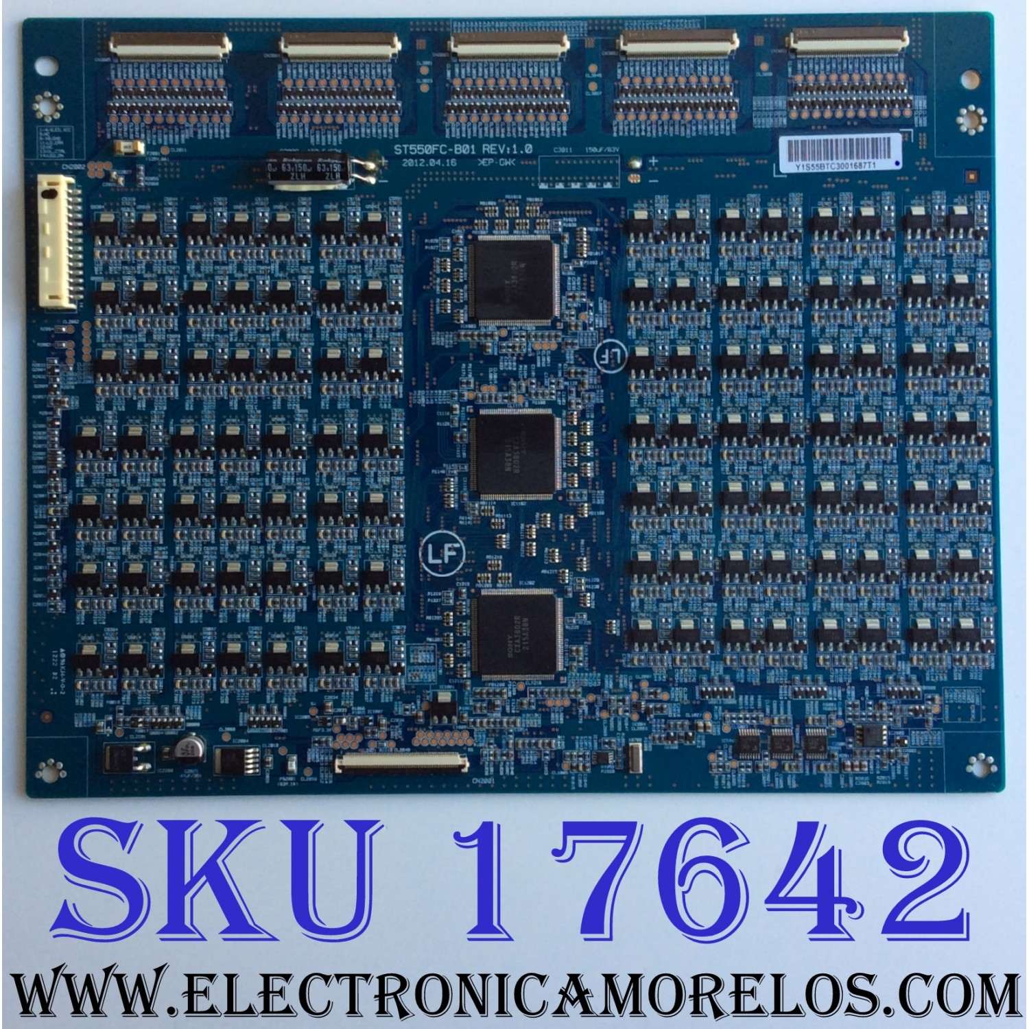 LED DRIVER / SONY ST550FC-B01 / Y1S55BTC / ST550FC-B01 REV:1.0 / Y1S55BTC3001687T1 / PANEL FQLF550T02 / MODELO XBR-55HX950
