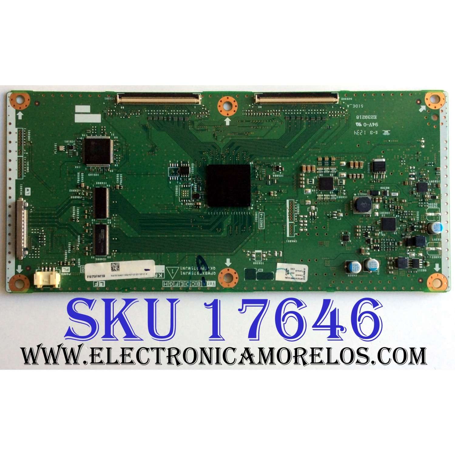T-CON / SHARP DUNTKF975FM19 / QPWBXF975WJN1 / QKITPF975WJN1 / KF975 / PANEL LK600D3GV0AZ / MODELO LC-60LE640U