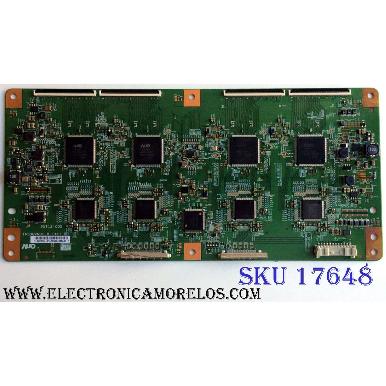 T-CON / SONY 55.55T07.C04 / T650QVN01.0 / 5555T07C04 / 65T12-C02 / PANEL SYV5531 YLN / MODELOS XBR-55X850A