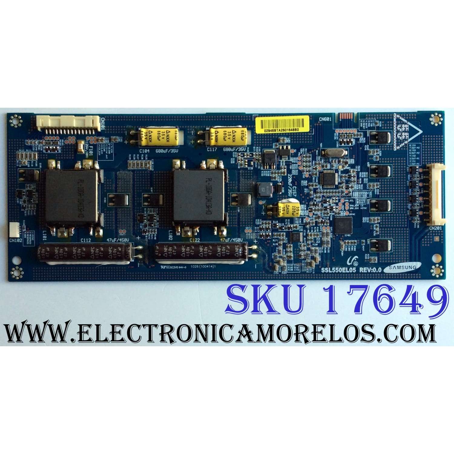 BACKLIGHT / MITSUBISHI / SAMSUNG LJ97-02946B / SSL550EL05 / SSL550EL05 REV:0.0 / PANEL LTA550HQ02 003 / MODELO LT-55265