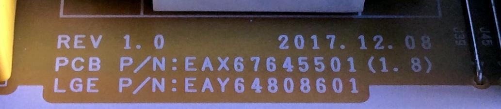 FUENTE DE PODER PARA TV LG / NUMERO DE PARTE EAY64808601 / EAX67645501 / LGP4955-18UL6 / MODELOS 49SK8000PUA / 49SK8000PUA.BUSWLJR / 55SK8000PUA / 55SK8000PUA.AUSWLJR / 55SK8000PUA.BUSWLJR / 55UK7700PUD / 55UK7700PUD.AUSWLJR / 55UK7700PUD.BUSWLJR - Imagen 2