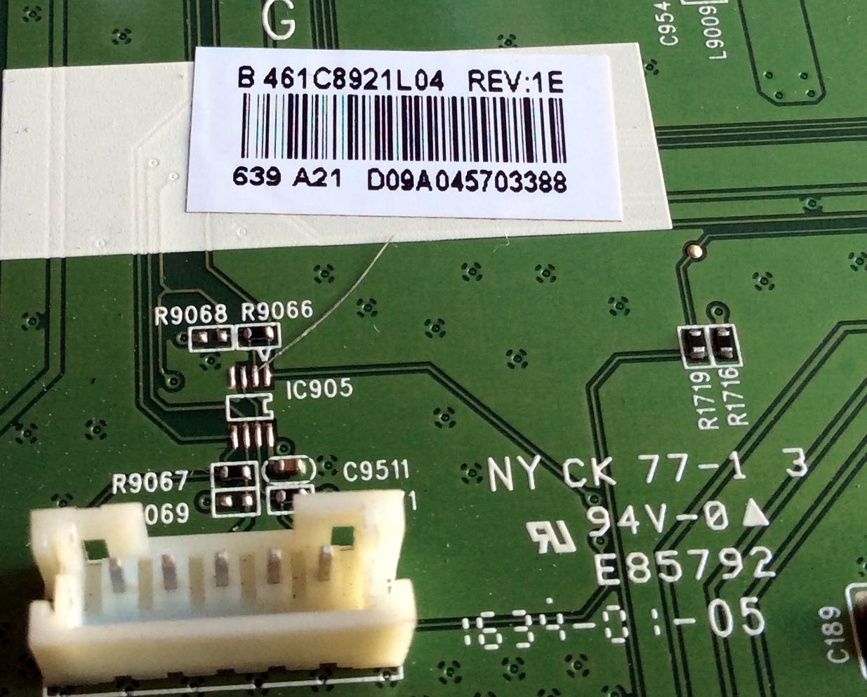 MAIN / BEST BUY / TOSHIBA 431C8921L04 / SBM55T VTV-L55627 REV:1 / 461C8921L04 / 431C8921L04 REV:1E / 461C8921L04 REV:1E / PANEL`S K550WDR1HG350A600 / K550WDR1 / MODELO 55L421U - Imagen 3