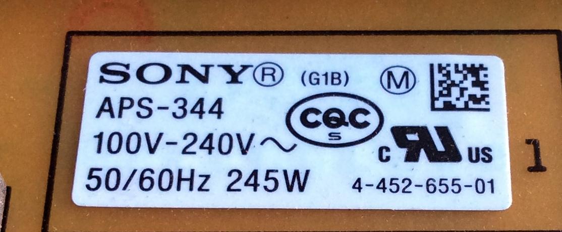 FUENTE DE PODER / SONY 1-474-484-11 / APS-344 / 147448411 / APS-344(CH) / 1-888-119-11 / PANEL YLV5522-02N / MODELO KDL-55W900A - Imagen 3