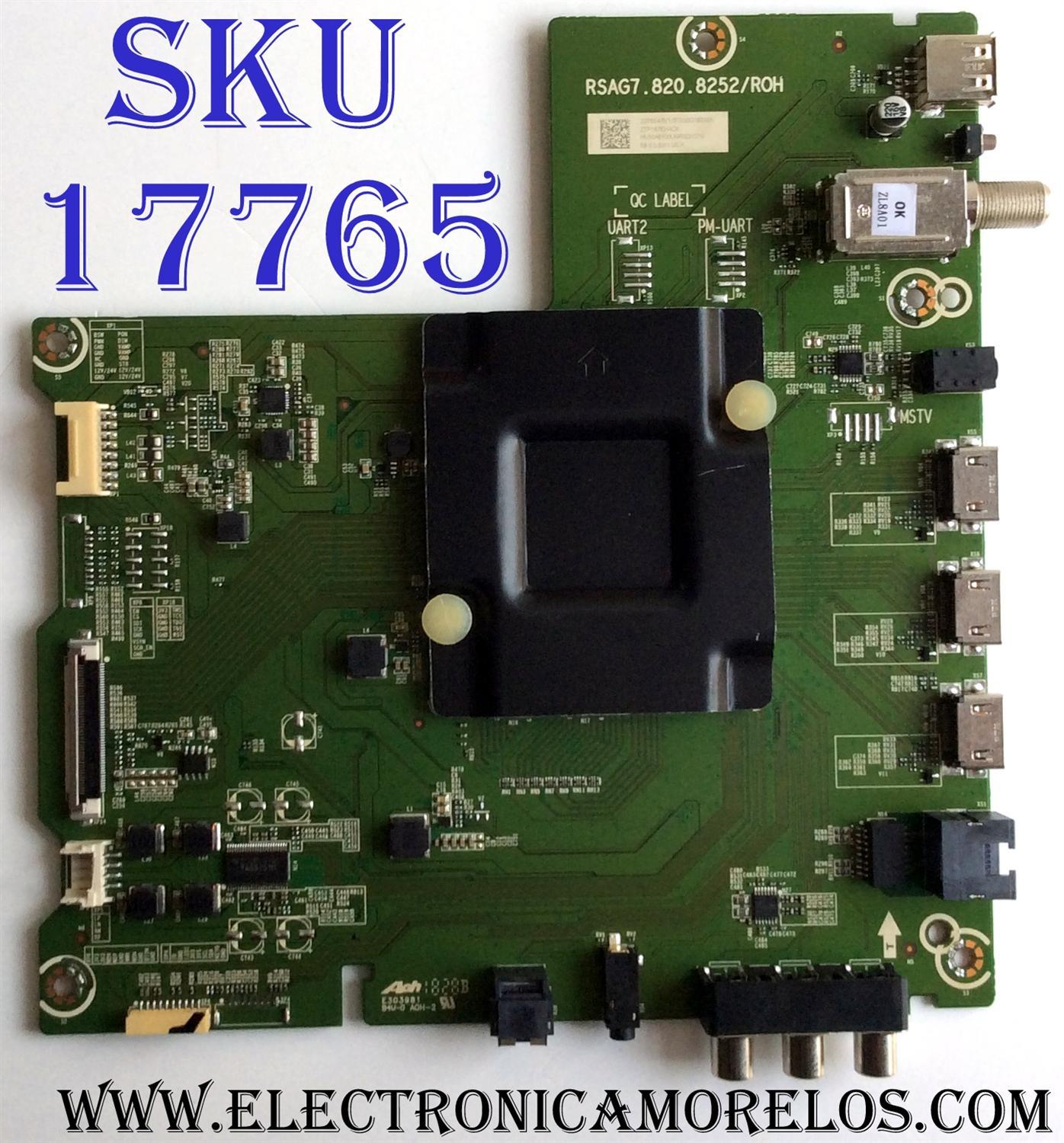 MAIN / HISENSE 237654 / RSAG7.820.8252/ROH / 231575 / HU50A6100UWR / 3TE50G182568 / PANEL HD500S1U01-L1\S0\GM\ROH / 233171 / MODELOS 50H6E / 50R6E
