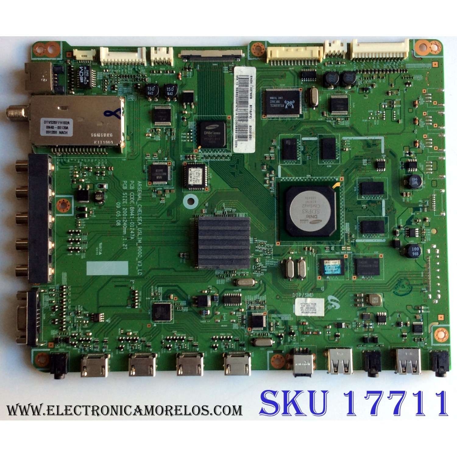 MAIN  PARA TV  SAMSUNG  NUMERO DE PARTE BN94-02768B / BN41-01247A / BN97-03670A / PANEL LTF550HH02 A03 / MODELO UN55B8500XFXZA