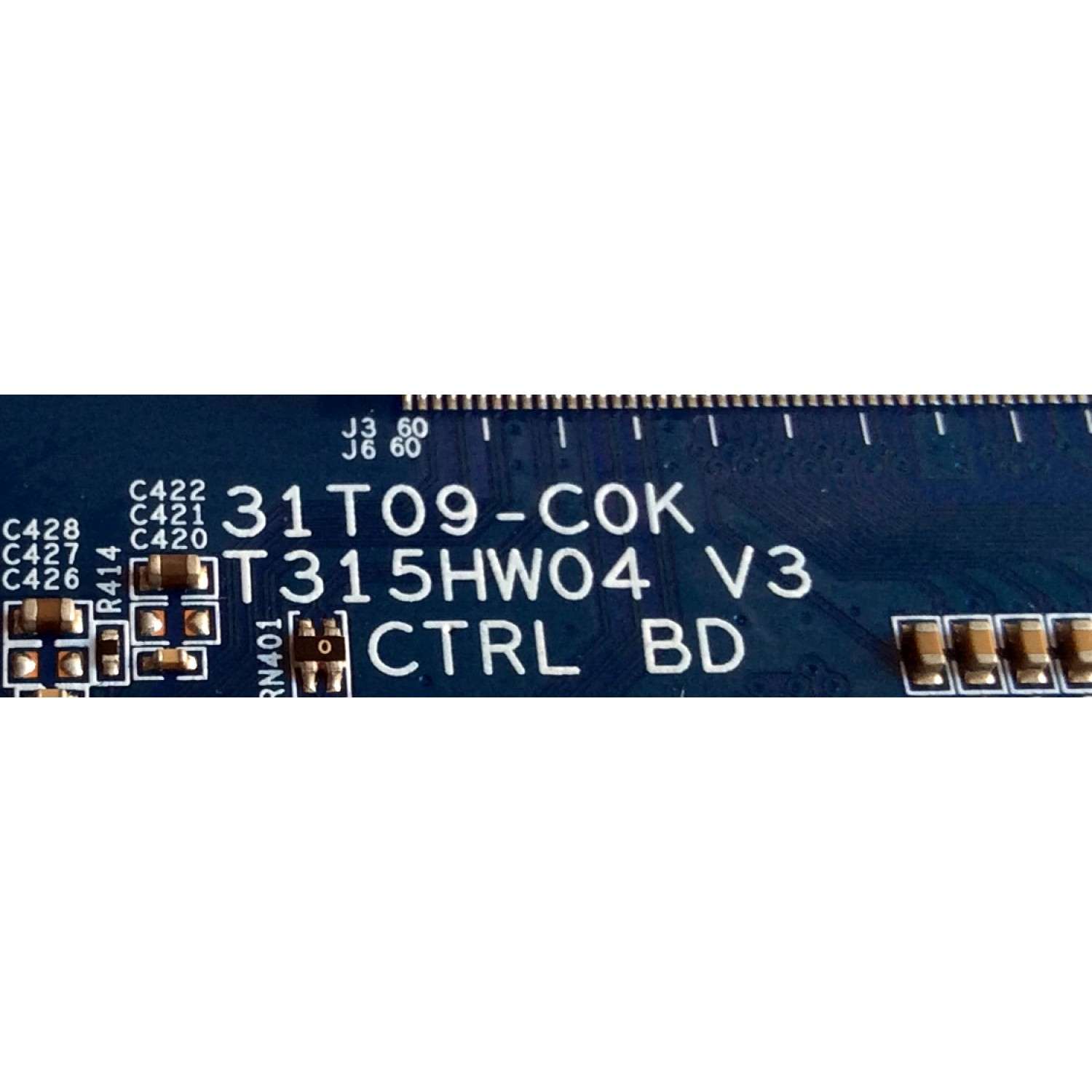 T-CON PARA TV SAMSUNG / NUMERO DE PARTE 55.40T04.C07 / 31T09-C0K / T315HW04 V3 / 5540T04C07 / PANEL T400HW03 V.4 / MODELOS LN40C630K1FXZA AA05 / LN40C610N1FXZA / LN40C630K1FXZA - Imagen 2