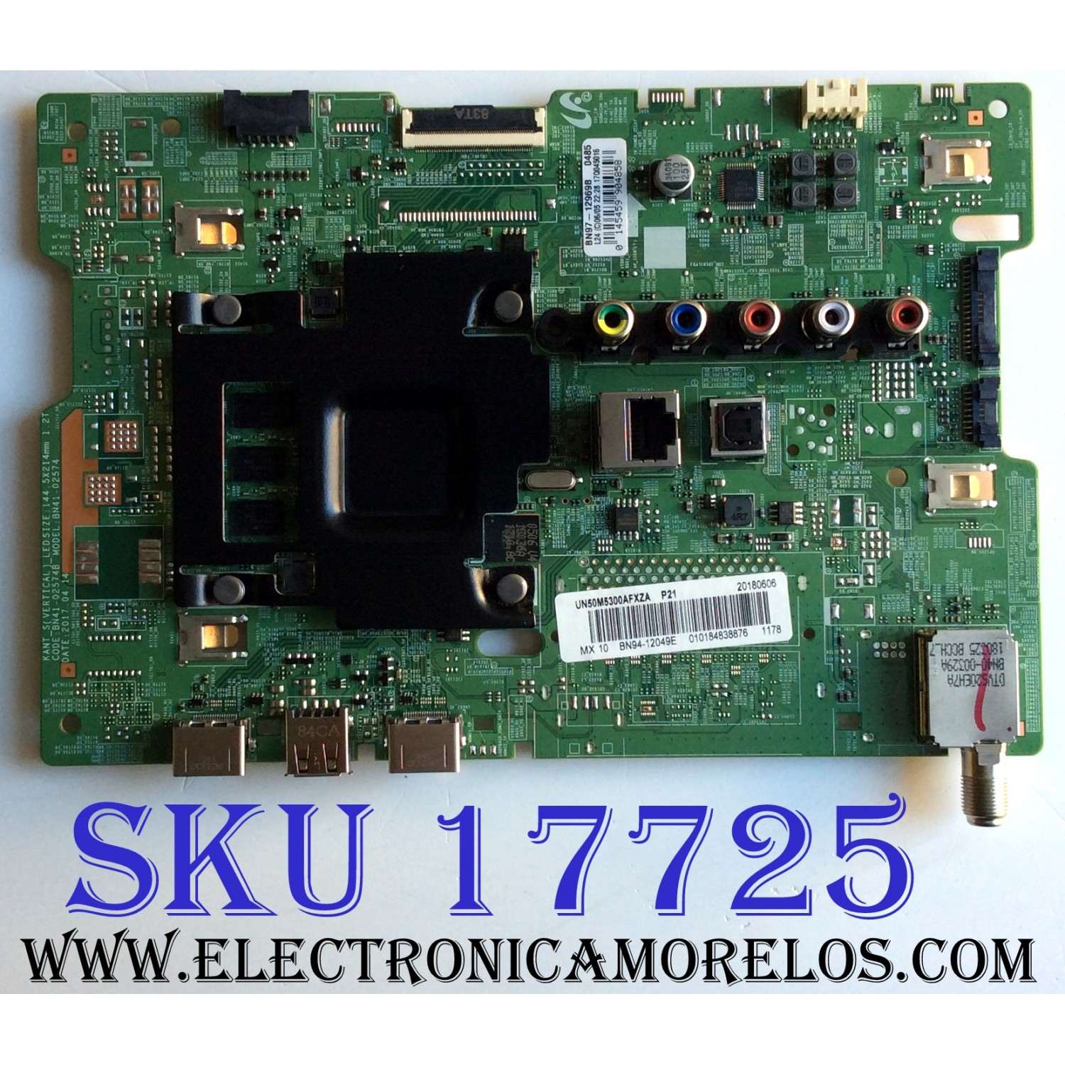 MAIN ORIGINAL PARA TV SAMSUNG / NUMERO DE PARTE BN94-12049E / BN41-02574B / BN97-12969B / CY-JM050BGNV1H / MODELOS UN50M5300 / UN50M5300AFXZA DA01