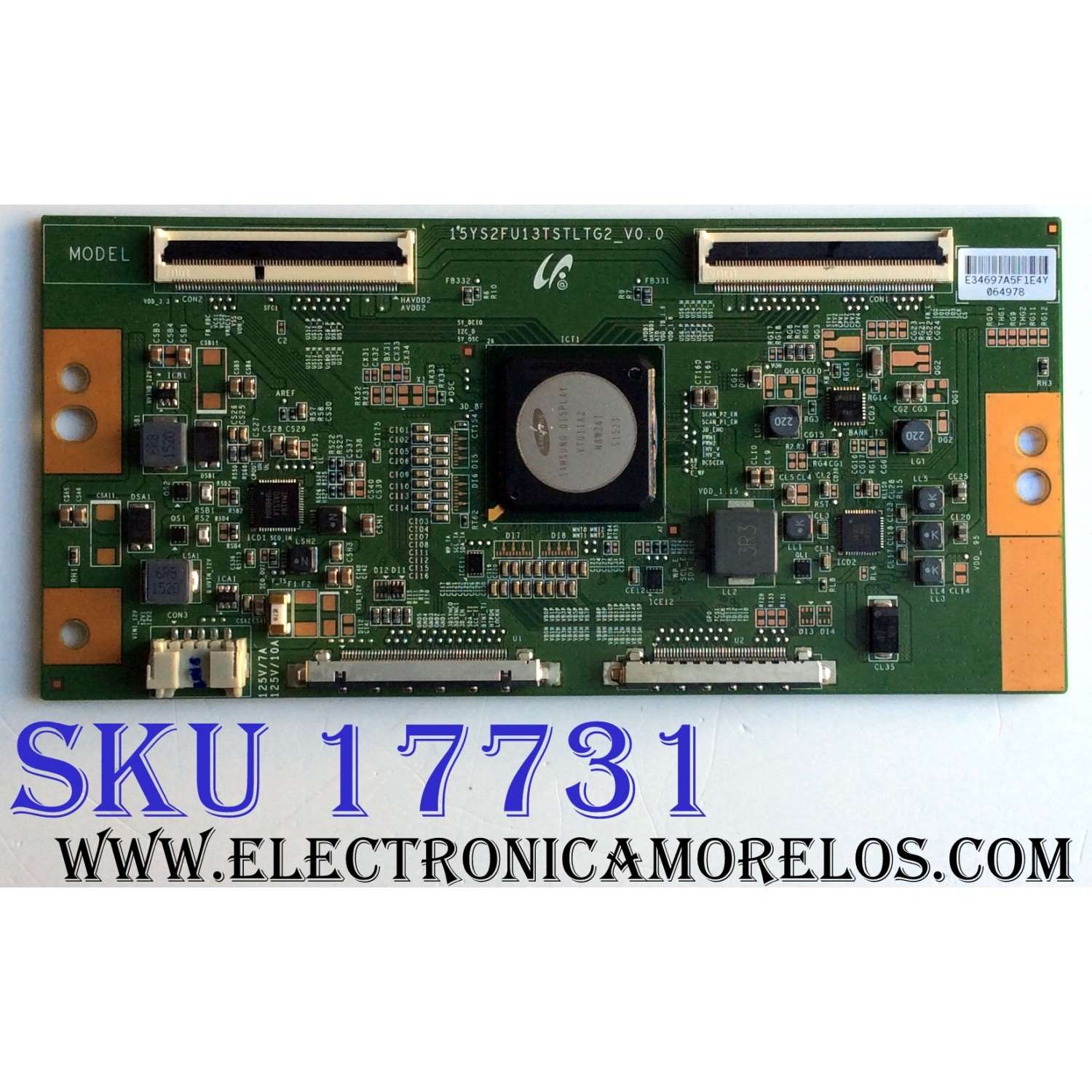 T-CON / SONY LJ94-34697A / 15YS2FU13TSTLTG2_V0.0 / 34697A / PANEL SYV5541 / MODELO XBR-55X850C