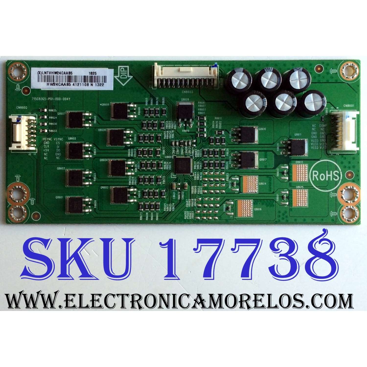 LED DRIVER / VIZIO LNTVHW24CAAB5 / 715G9365-P01-000-004Y / E342828 / PANEL TPT550U1-QVN05.U REV:S57B0A / MODELOS E55-F1 LTMWWUMU / E55-F1 LTMWWUKU