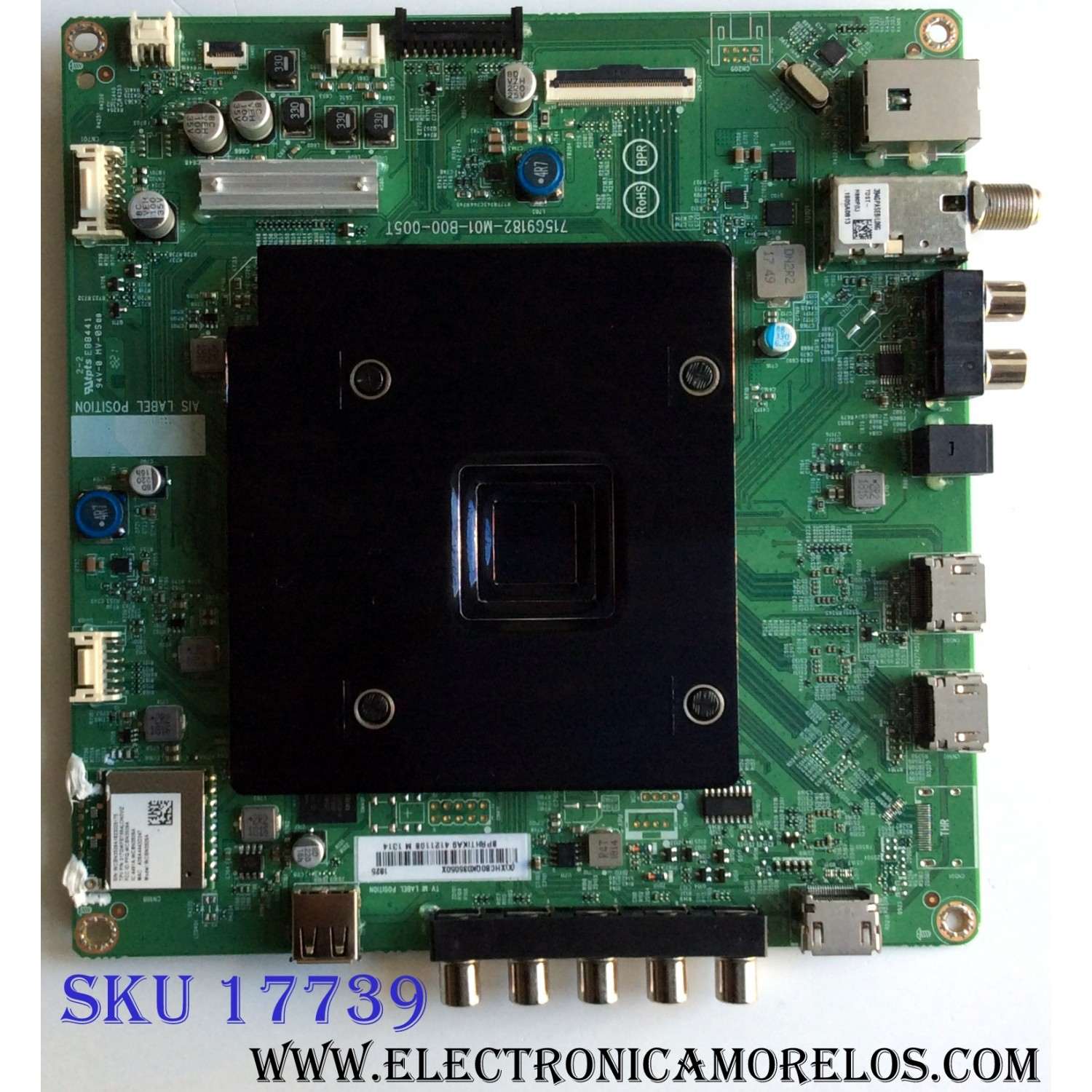 MAIN / VIZIO 756TXHCB0QK035 / 715G9182-M01-B00-005T / XHCB0QK035 / (X)XHCB0QK035050X / 715G9182-M0D-B00-005T / PANEL TPT550U1-QVN05.U REV:S57B0A / MODELOS E55-F1 LTMWWUMU / E55-F1 LTMWWUKU