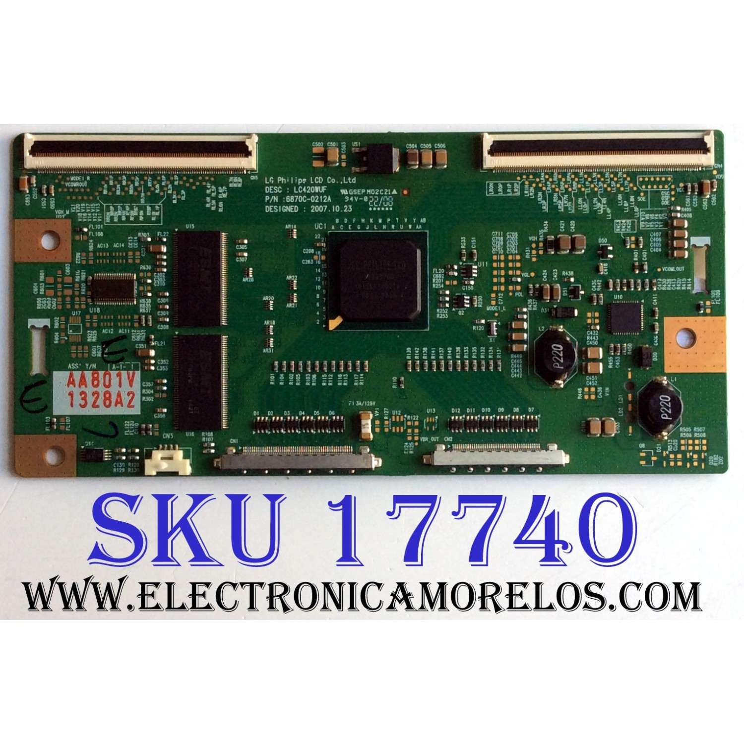 T-CON / LG 6871L-1328A / 6870C-0212A / 1328A / PANEL LC420WUF (SS)(A1) / MODELOS 42LG61-UA AUSQLJM / 42LG6100-ZH AEKQLWP / 42LGX / UT42MX70
