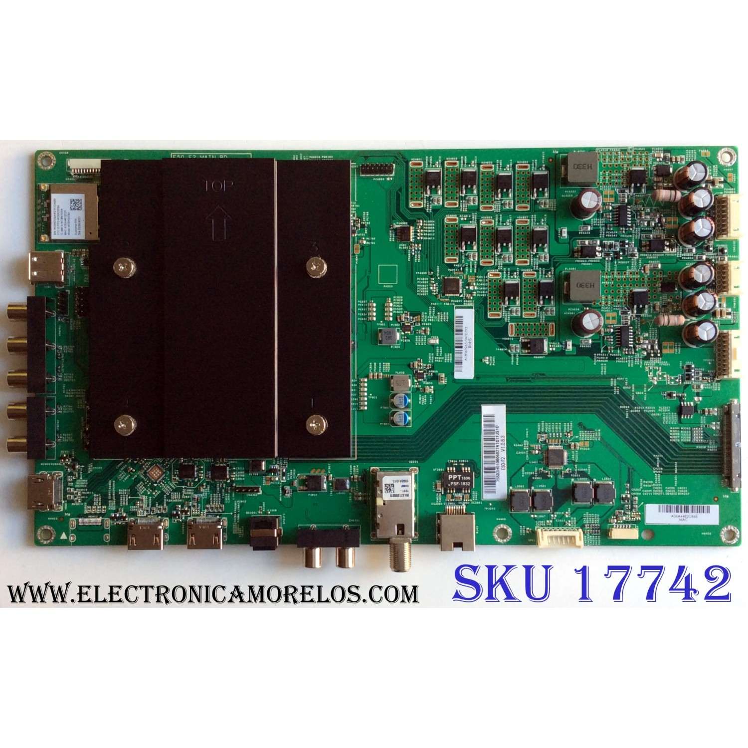 MAIN / VIZIO 755.02H01.0006 / 748.02H01.0011 / L7118-1 / 75502H010006 / TED.SX7.EB761 D17507 / A18063265 / A06A4482C868 / PANEL T500QVN03.7 / MODELO E50-F2 LWZ2WYMU