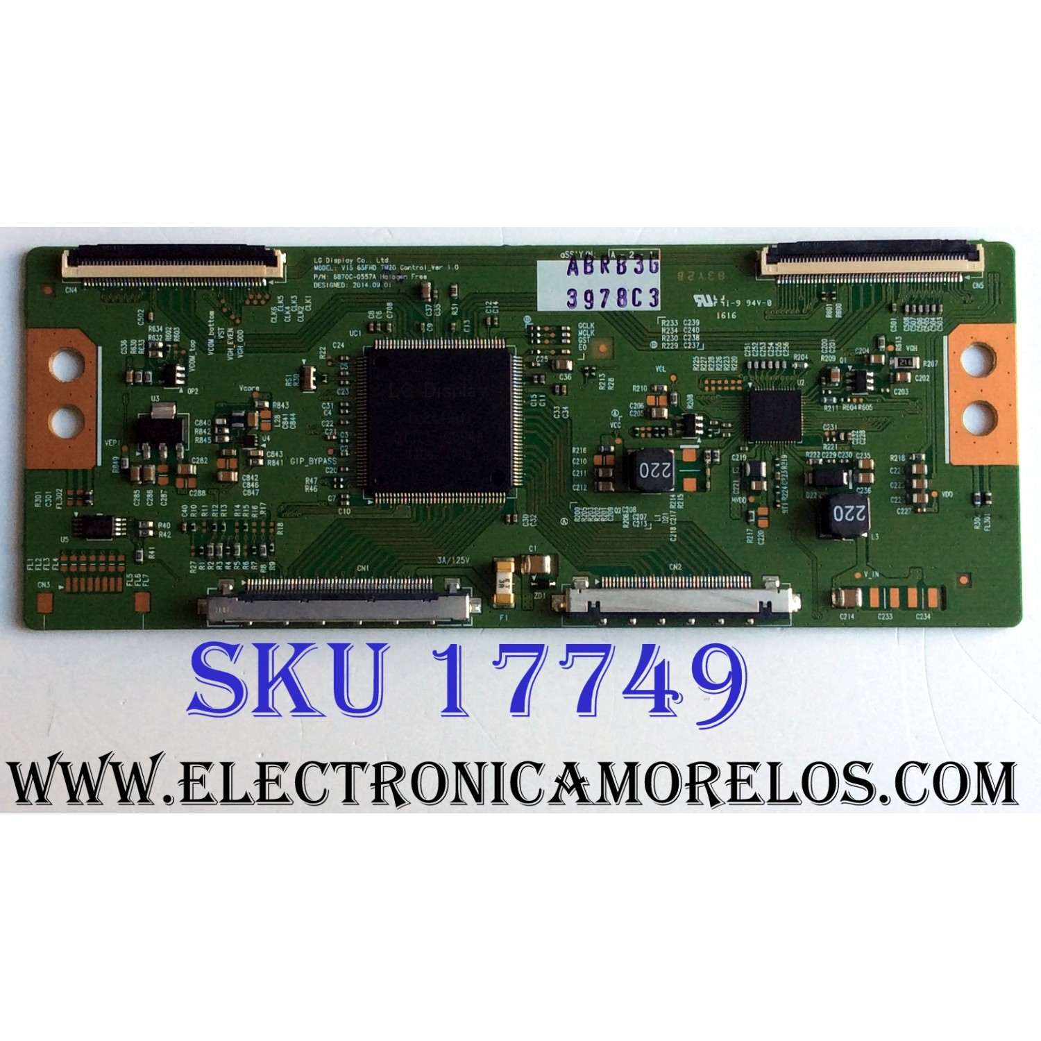 T-CON / LG 6871L-3978C / 6870C-0557A / 3978C / LC650EUF (FH)(M3) / MODELOS 65LX540S-UA / 65LX540S-UA BUSYLJR / 65LX341C-UA / 65LX341C-UA BUSYLJR