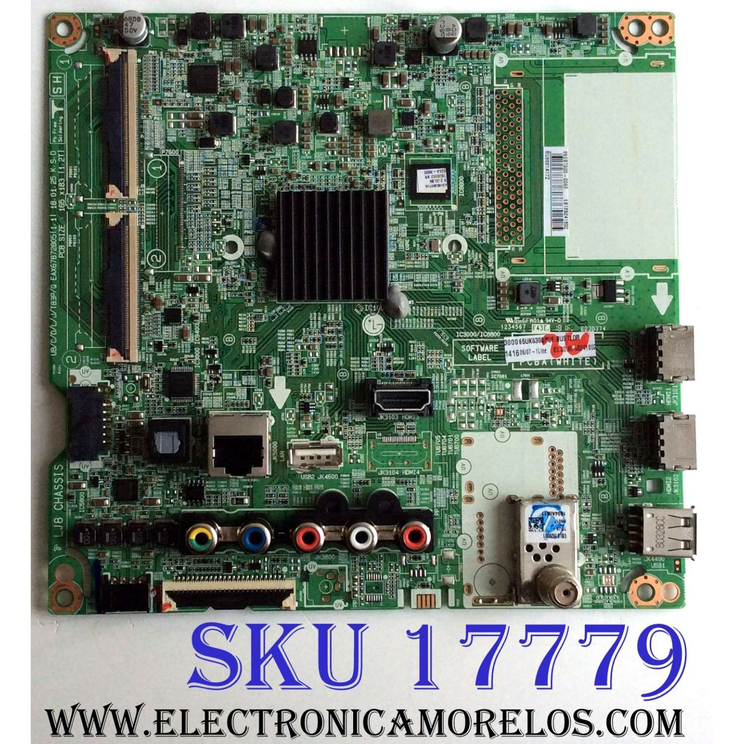 MAIN / LG EBT65241802 / EAX67872805 / 86EBT000-006E / EAX67872805(1.1) / EAX67872804 (1.0) / PANEL NC650DQG / MODELOS 65UK6300PUE / 65UK6300PUE BUSTLOR / 65UK6300PUE BUSTLJR