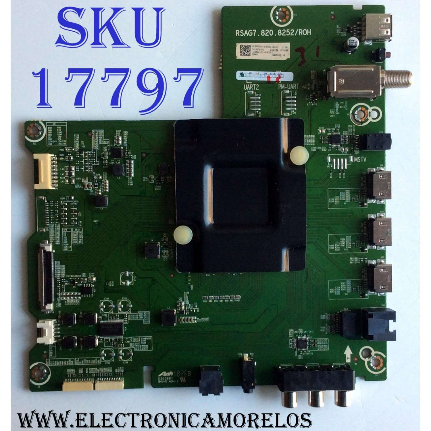 MAIN / HISENSE 231565 / RSAG7.820.8252/ROH / 231563 / HU55A6100UWR / 231565B / 231563B / 3TE55G182197 / G182189 / PANEL HD550S1U81-L1\S0\GM\ROH / MODELO 55R6E