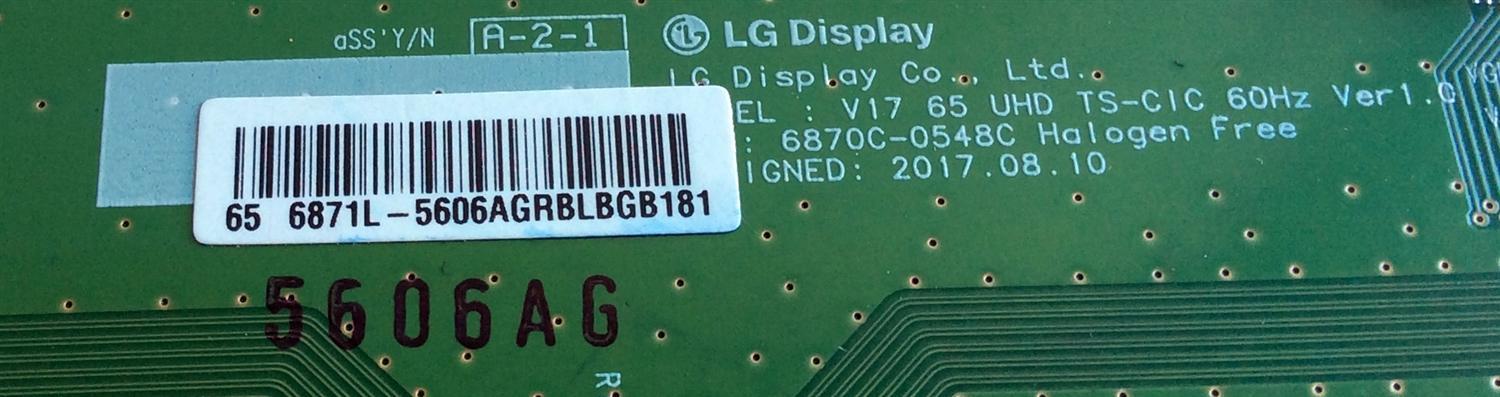 T-CON / SAMSUNG 6871L-5606A / 6870C-0548C / 5606A / PANEL CY-NM065HGXV1H / MODELOS UN65MU6290VXZA GA01 / UN65MU6290V / UN65KU65000FXZA - Imagen 2
